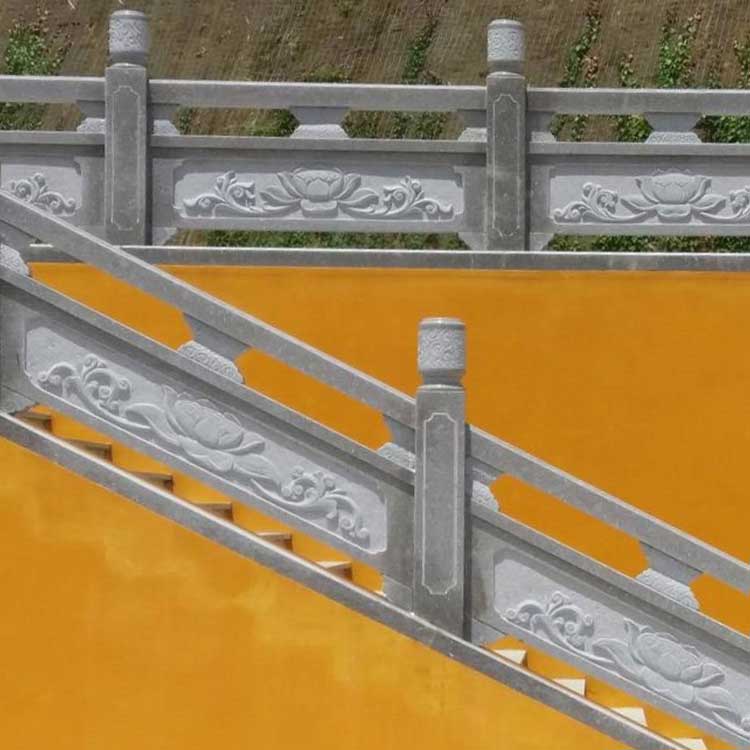 漢白玉石拱橋設計 景觀石欄桿現貨 公園中式石欄桿圖片